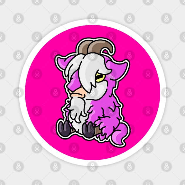 Cute Goat Magnet by Nessem